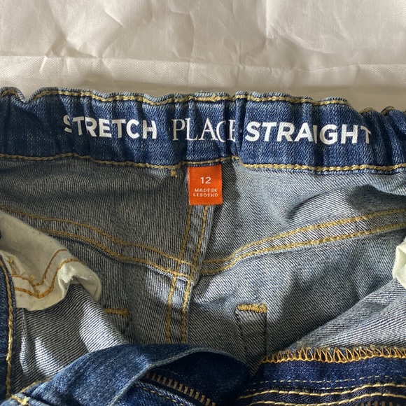 Place Boys size 12 stretch blue jeans - Picture 4 of 4